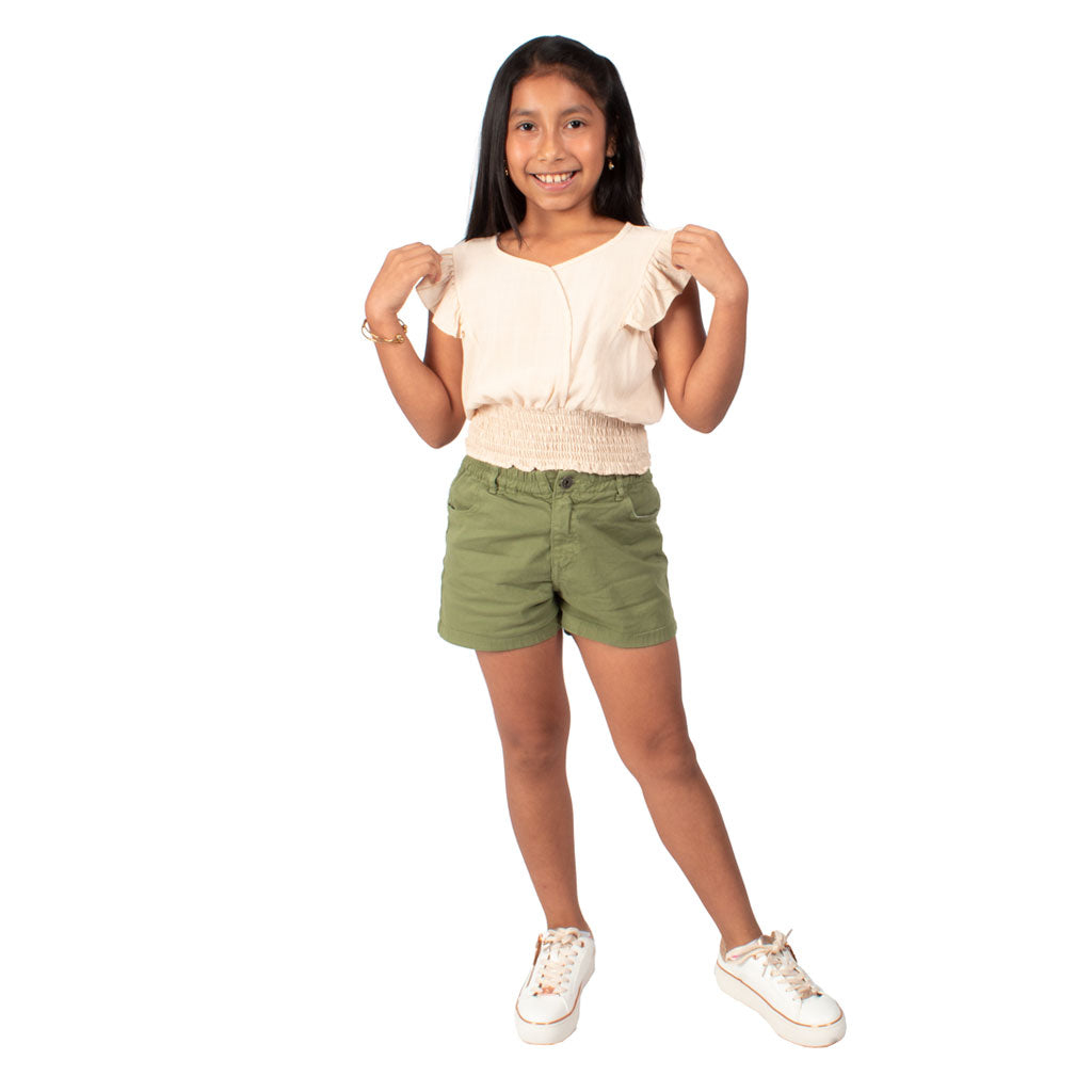 ¡NUEVO! - Short Kuky Drill Niña