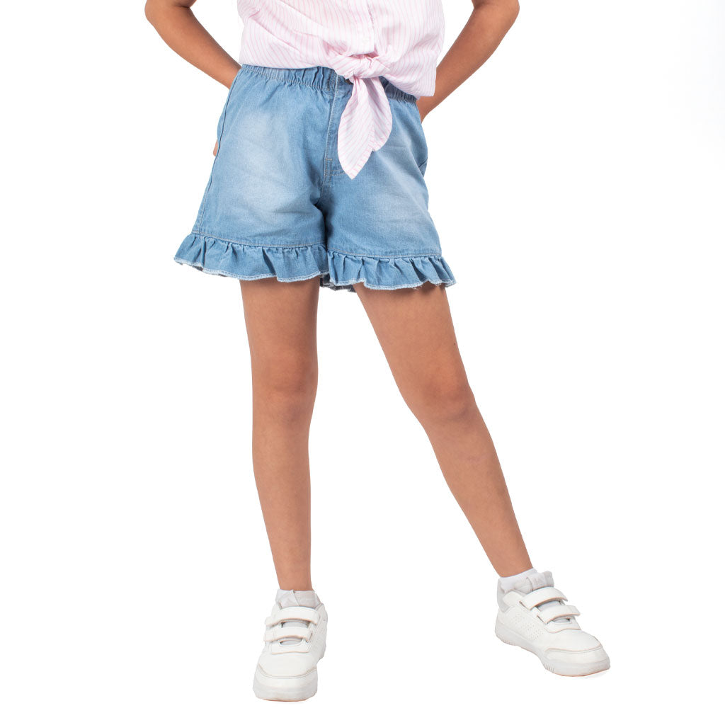 ¡NUEVO! - Short Kuky Denim Niña