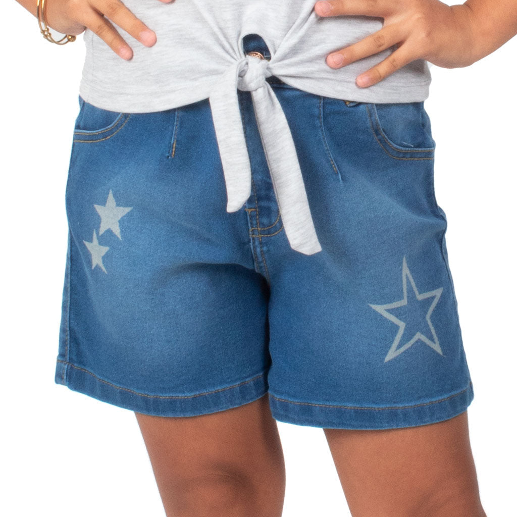 ¡NUEVO! - Short Pinky Denim Niña