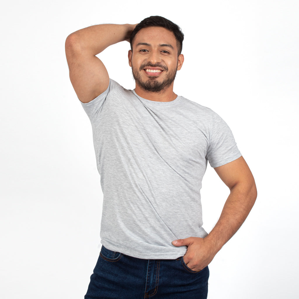 Polo Básico Hilo Negro Jersey Manga Corta Hombre