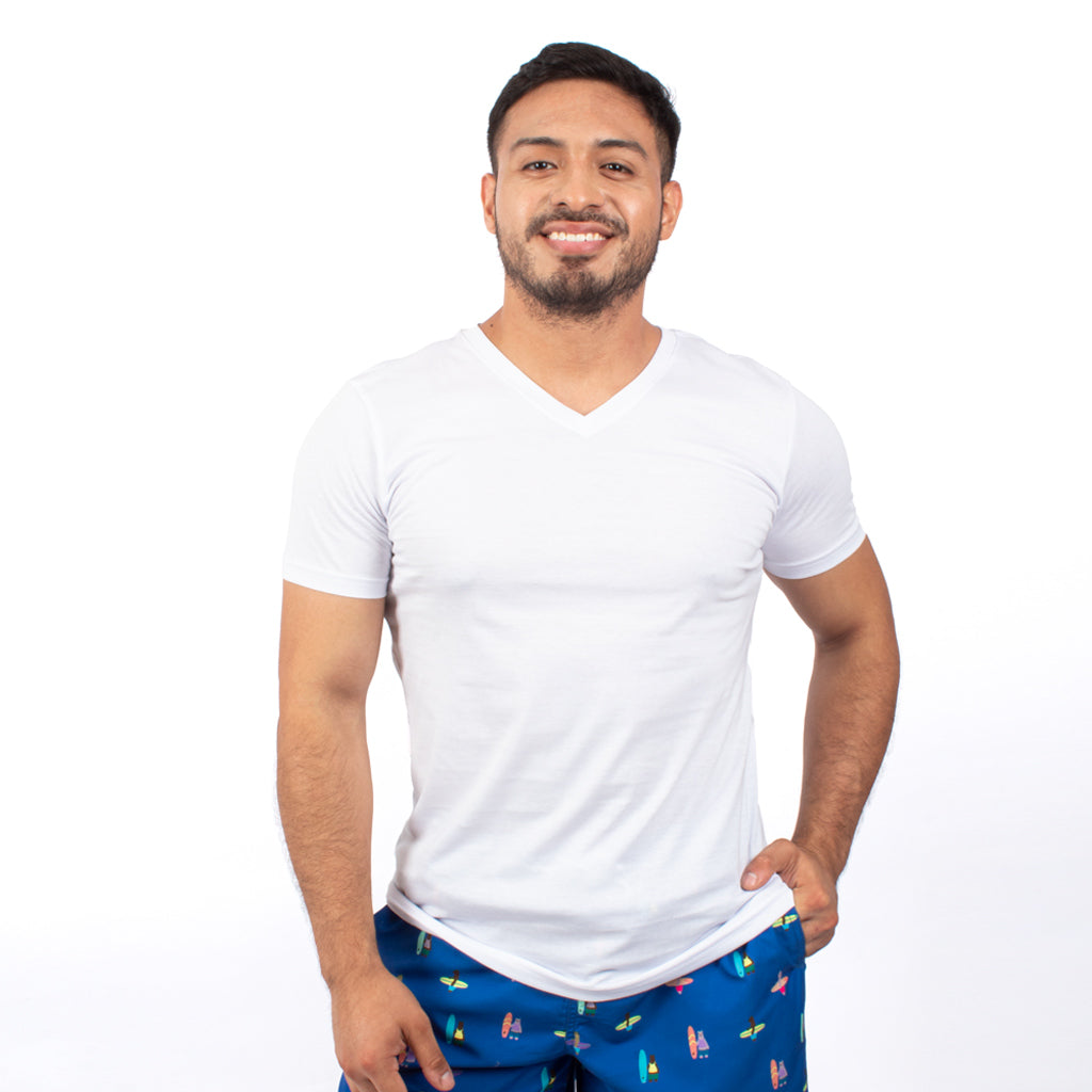 Polo Básico Hilo Negro Jersey Manga Corta Hombre