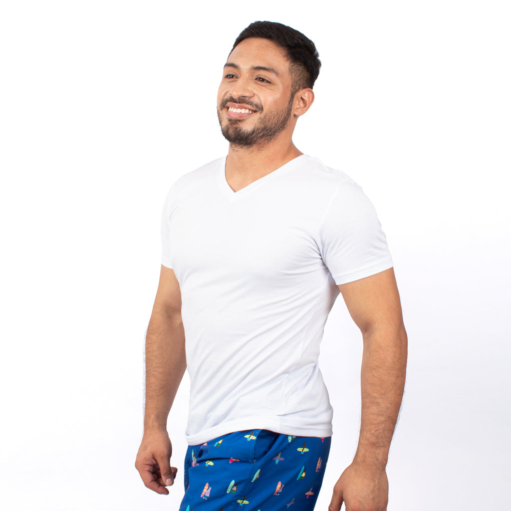 Polo Básico Hilo Negro Jersey Manga Corta Hombre