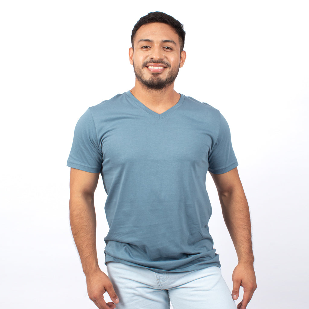 Polo Básico Hilo Negro Jersey Manga Corta Hombre