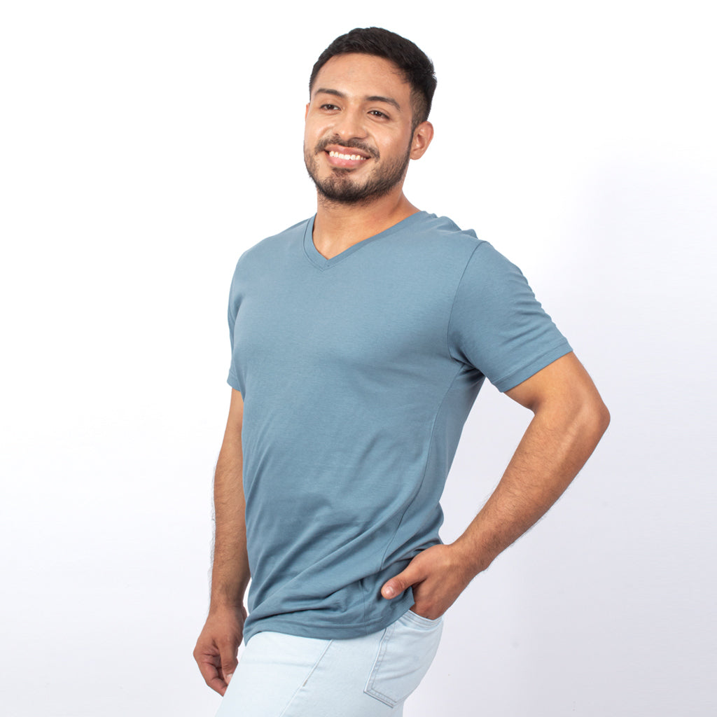 Polo Básico Hilo Negro Jersey Manga Corta Hombre