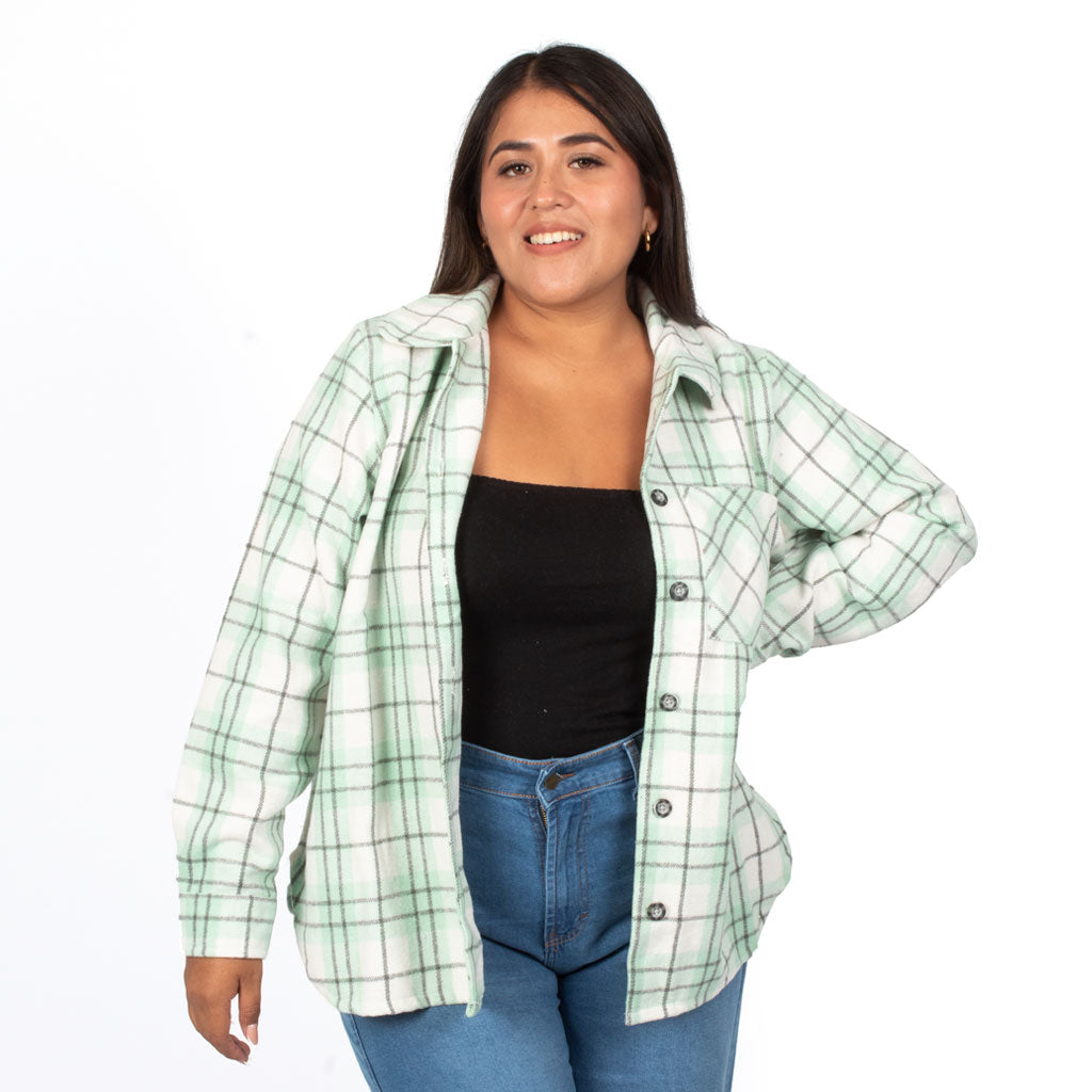 ¡NUEVO! - Abrigo Magnolia Villela Cuello Camisero Con Bolsillo Mujer