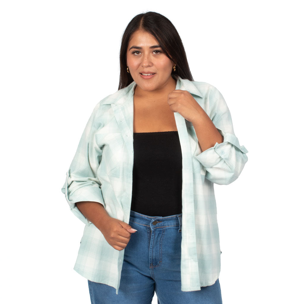 Blusa Magnolia Poliéster Cuello Camisero