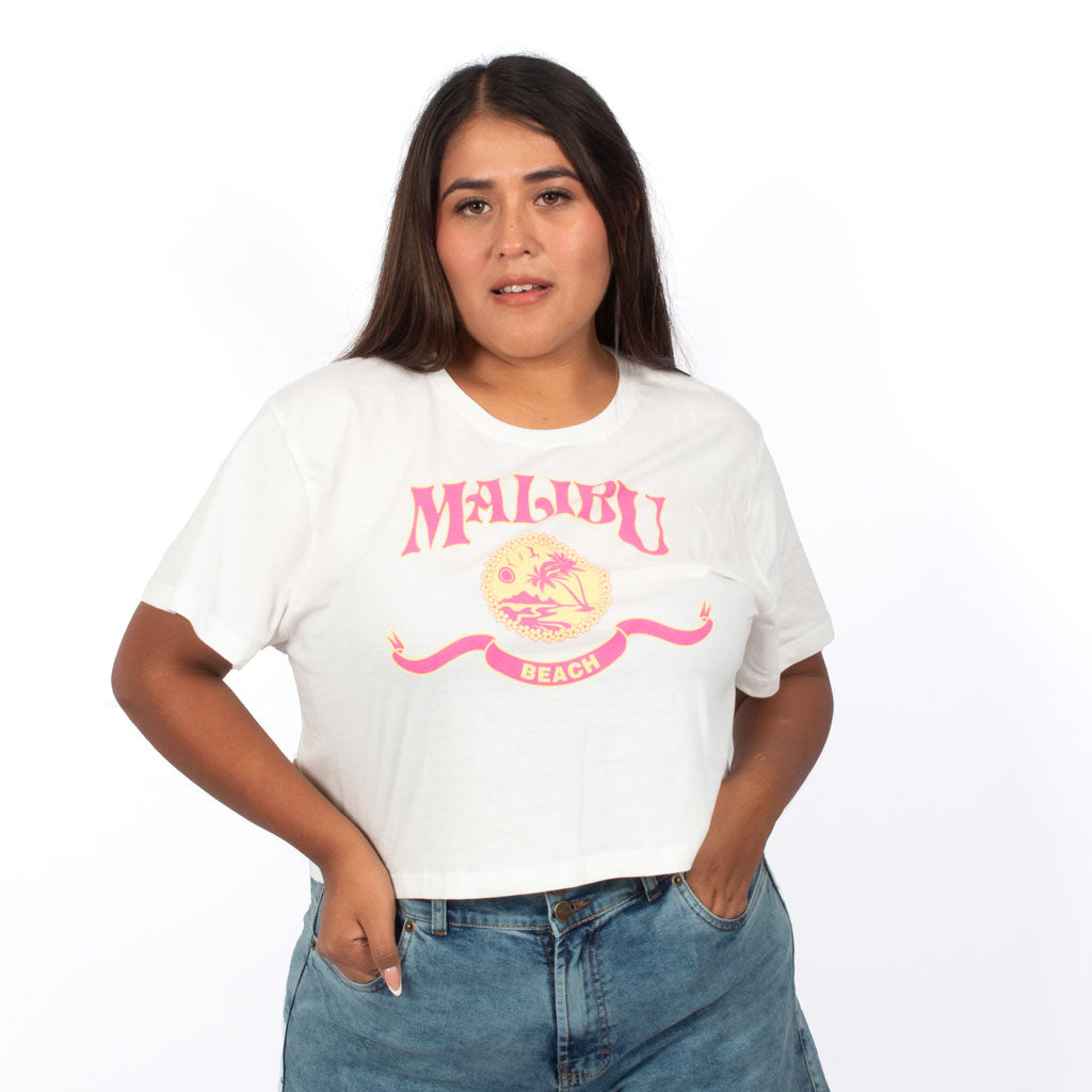 ¡NUEVO! - Polo Magnolia Jersey Crop Manga Corta Mujer