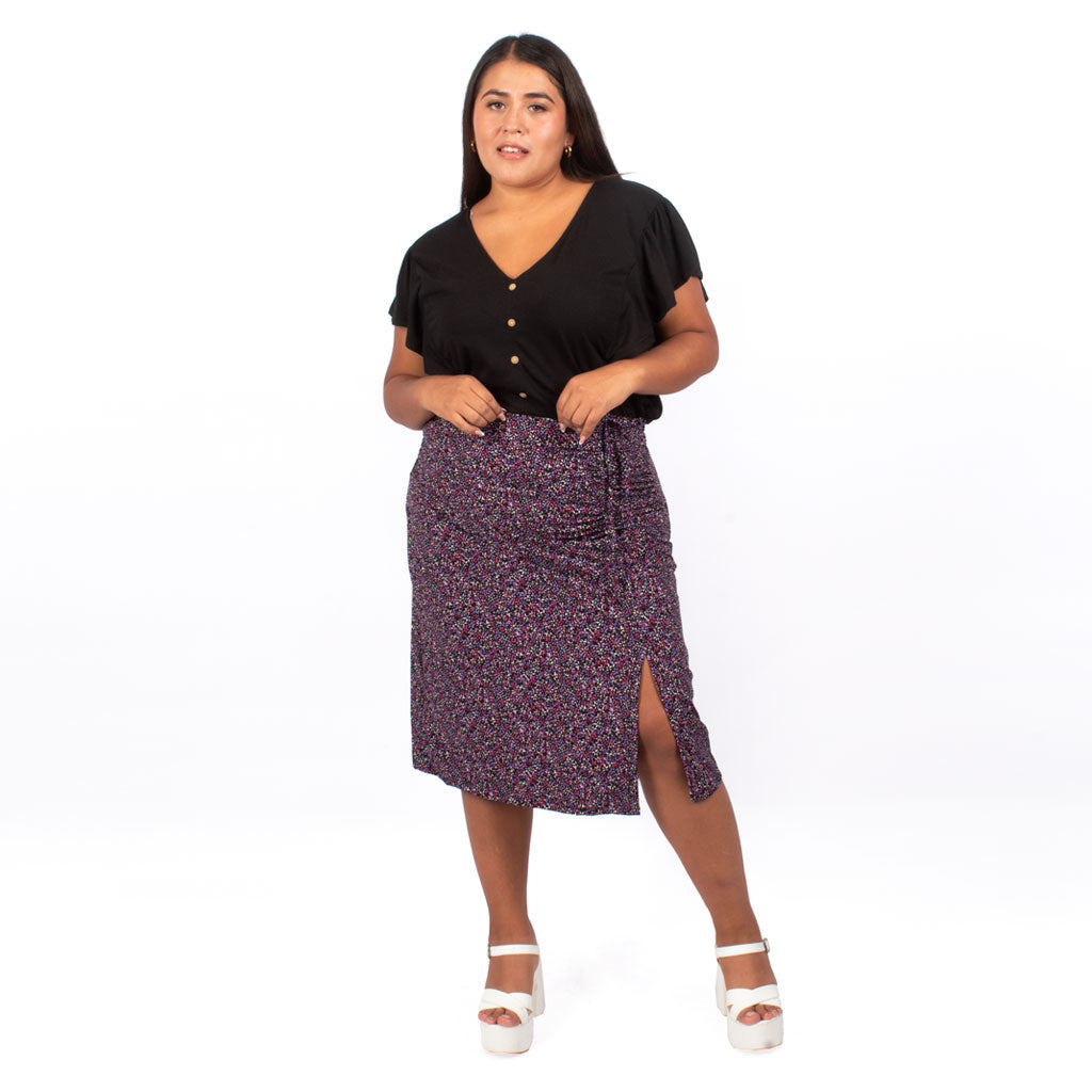 ¡NUEVO! - Falda Magnolia Rayon Estampado Mujer