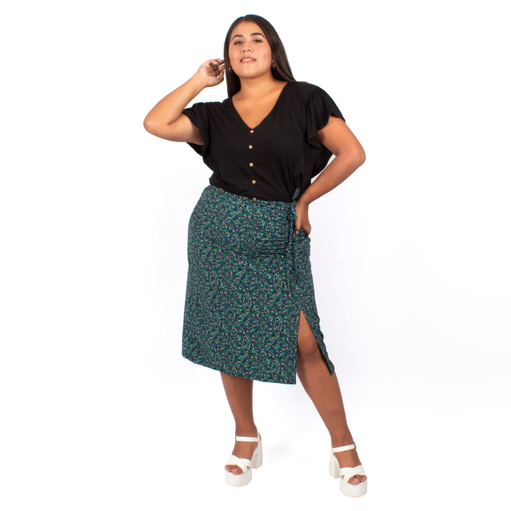 Falda Magnolia Rayon Estampado Mujer