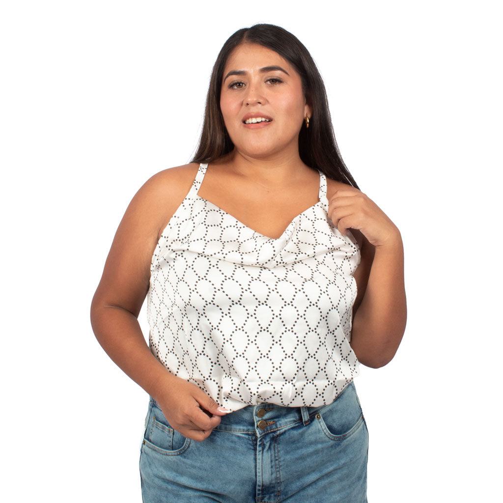 Blusa Magnolia Rayon Con Tirantes Mujer