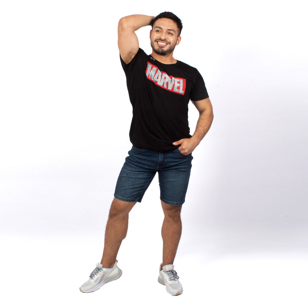 Bermuda Capitan Jeans Denim Confort Hombre