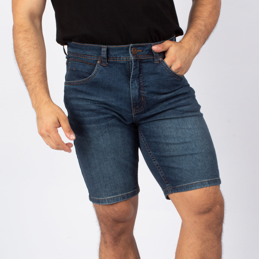 Bermuda Capitan Jeans Denim Confort Hombre