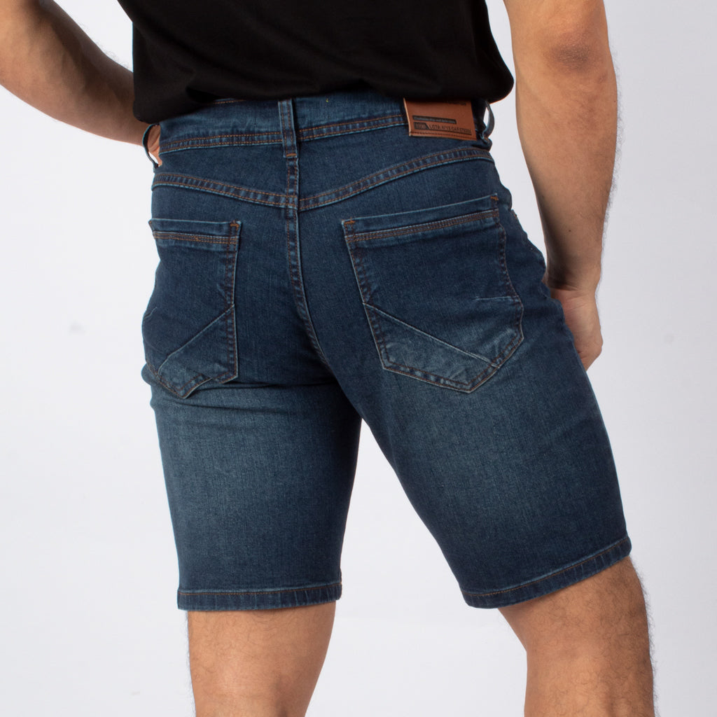Bermuda Capitan Jeans Denim Confort Hombre