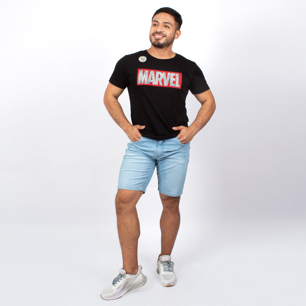 Bermuda Capitan Jeans Denim Confort Hombre