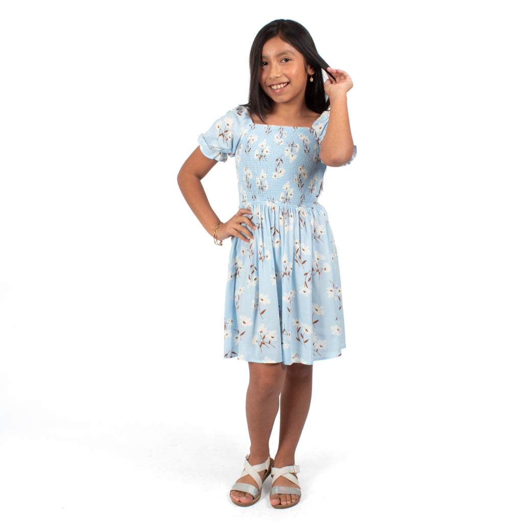 ¡NUEVO! - Vestido Essie Challis Con Abertura Niña