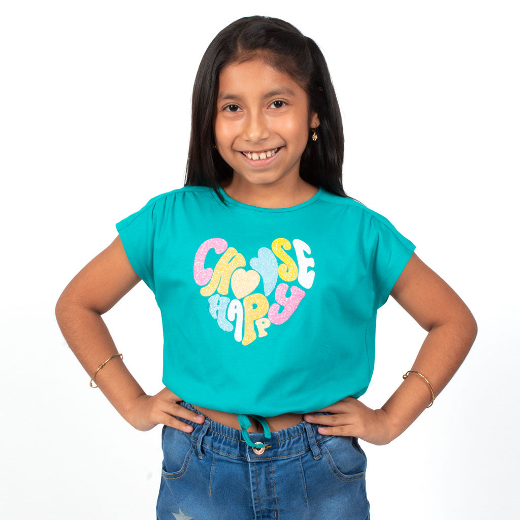 ¡NUEVO! - Polo Essie Gamuza Manga Corta Niña