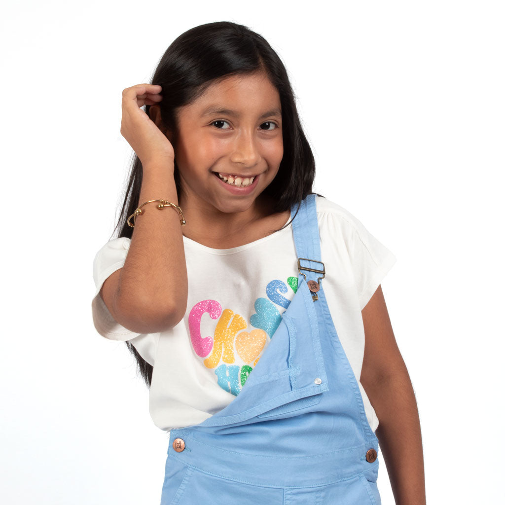 ¡NUEVO! - Polo Essie Gamuza Manga Corta Niña