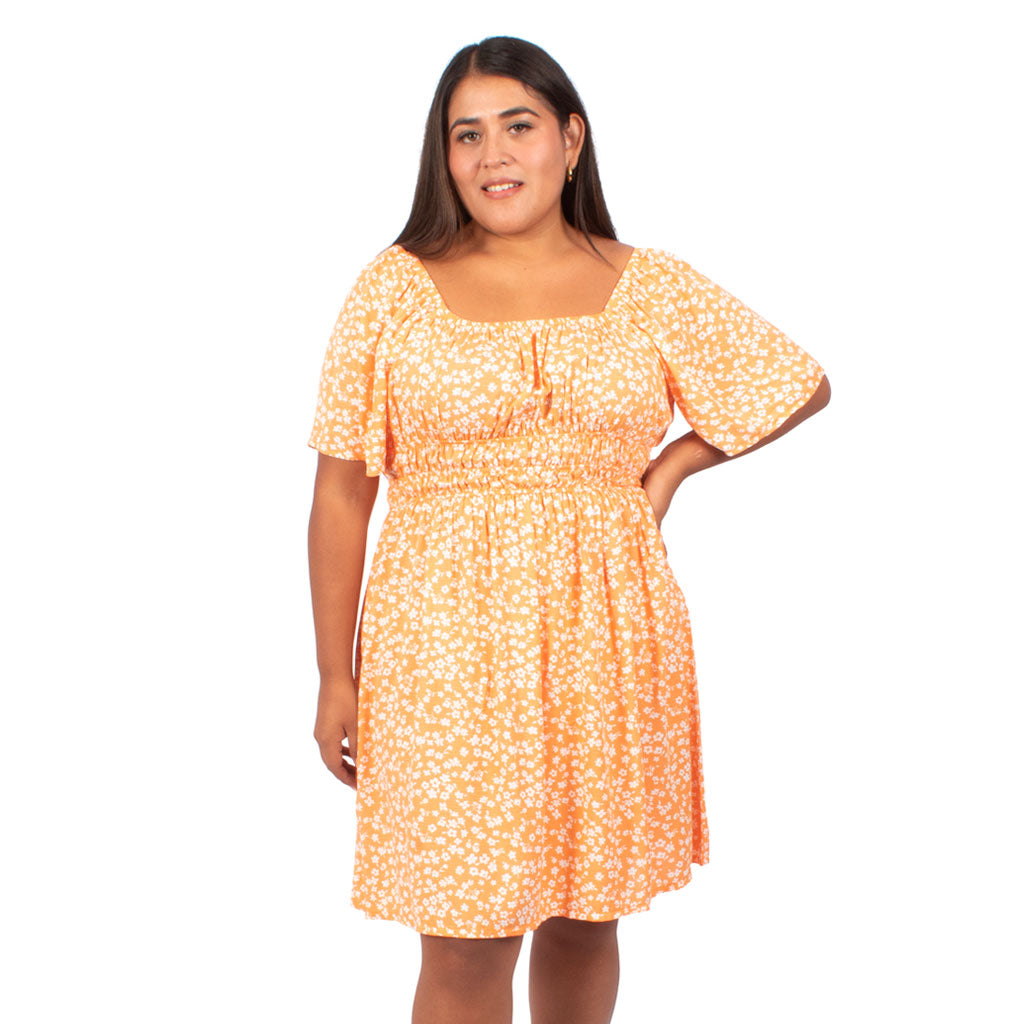 Vestido Magnolia Rayon Manga Corta Mujer