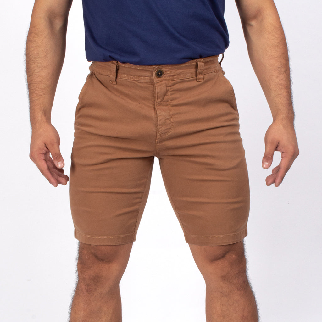 Bermuda Capitan Jeans Drill Confort Hombre