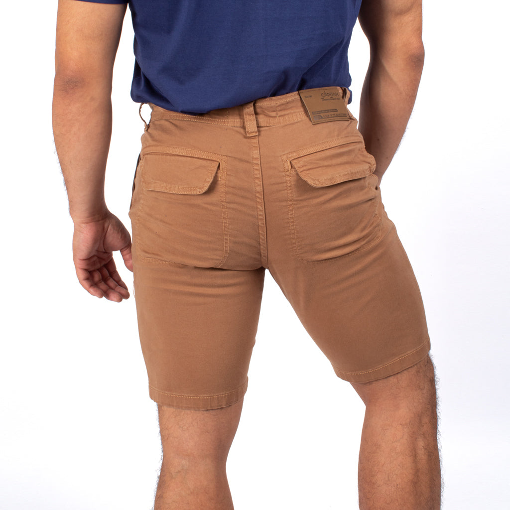 Bermuda Capitan Jeans Drill Confort Hombre