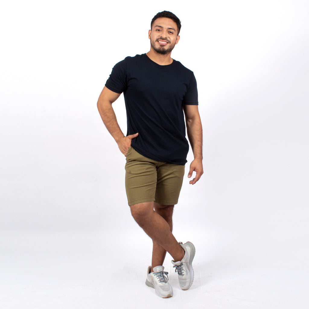 Bermuda Capitan Jeans Drill Confort Hombre