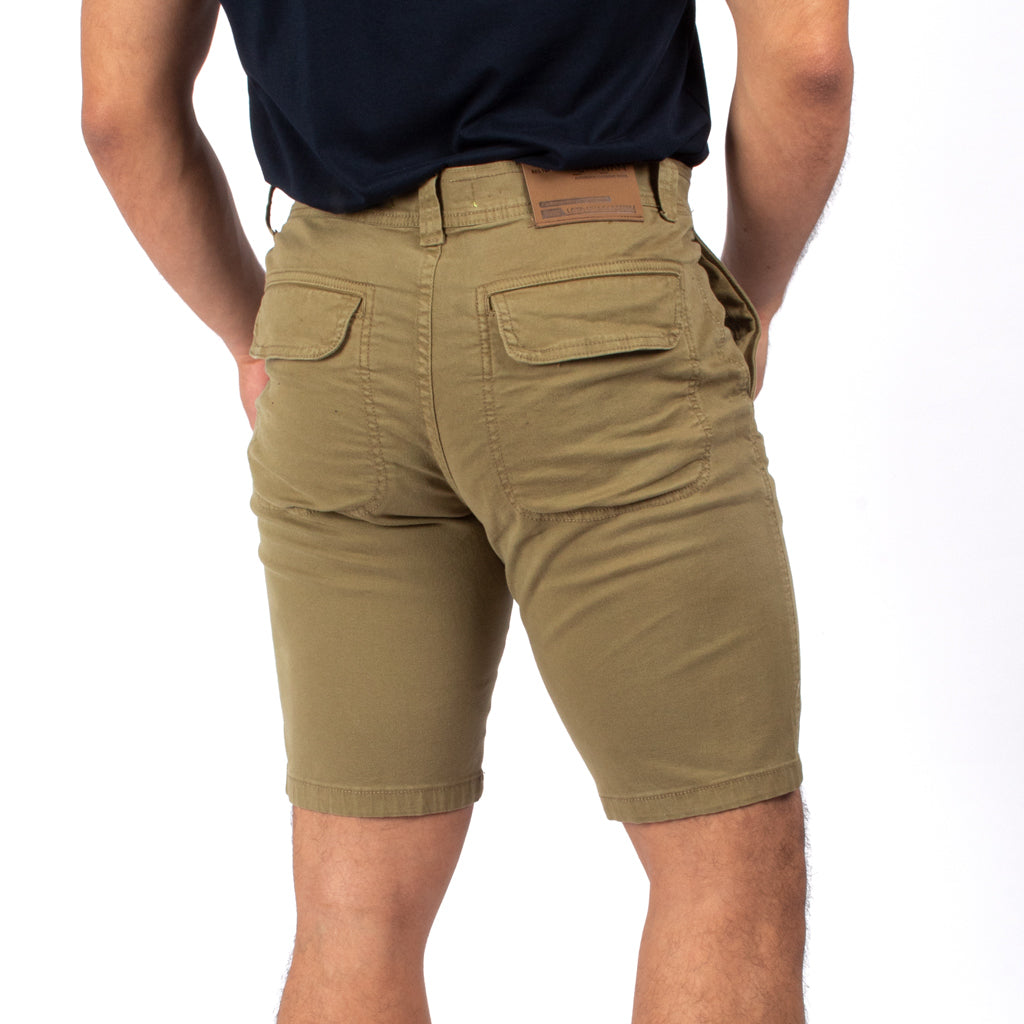 Bermuda Capitan Jeans Drill Confort Hombre