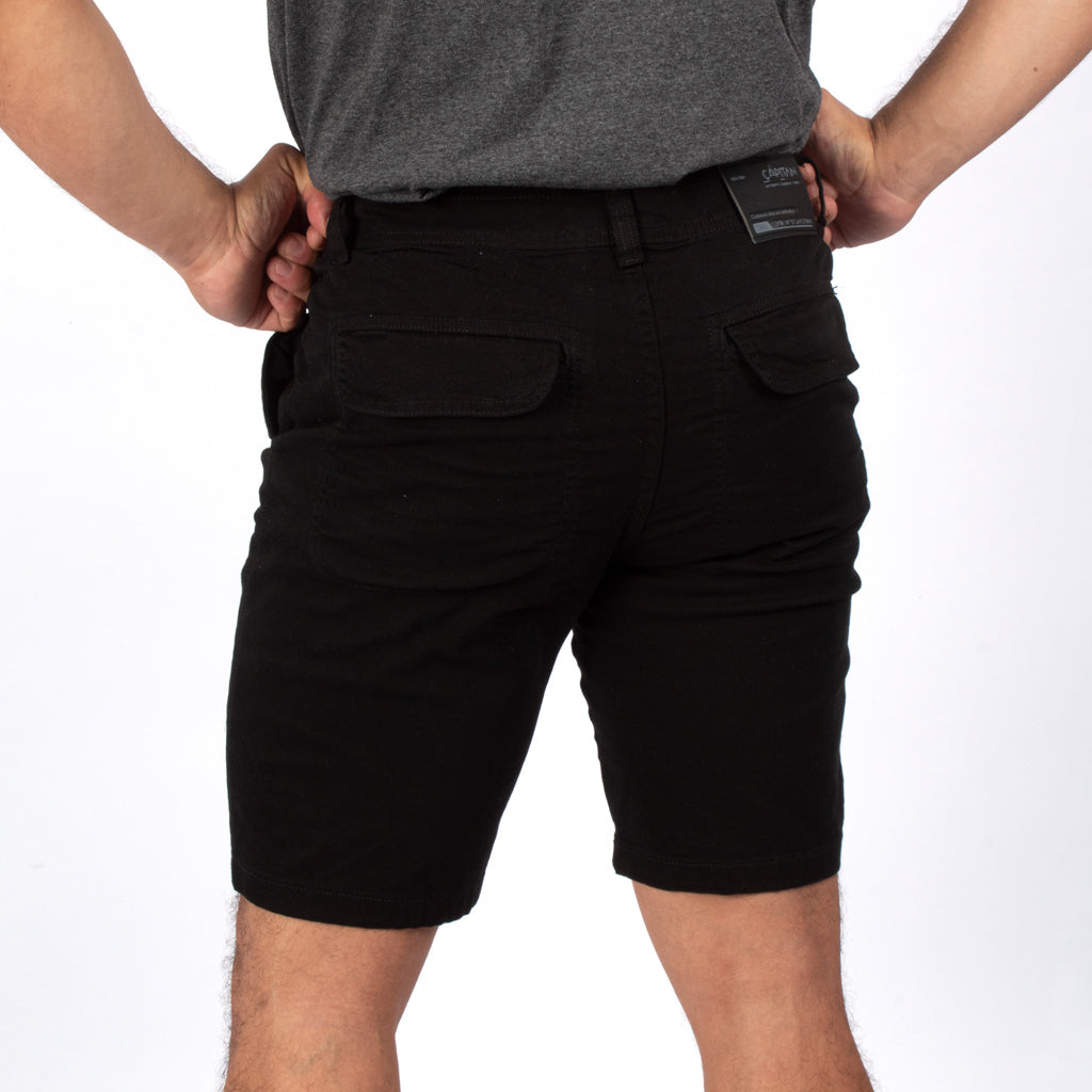 Bermuda Capitan Jeans Drill Confort Hombre