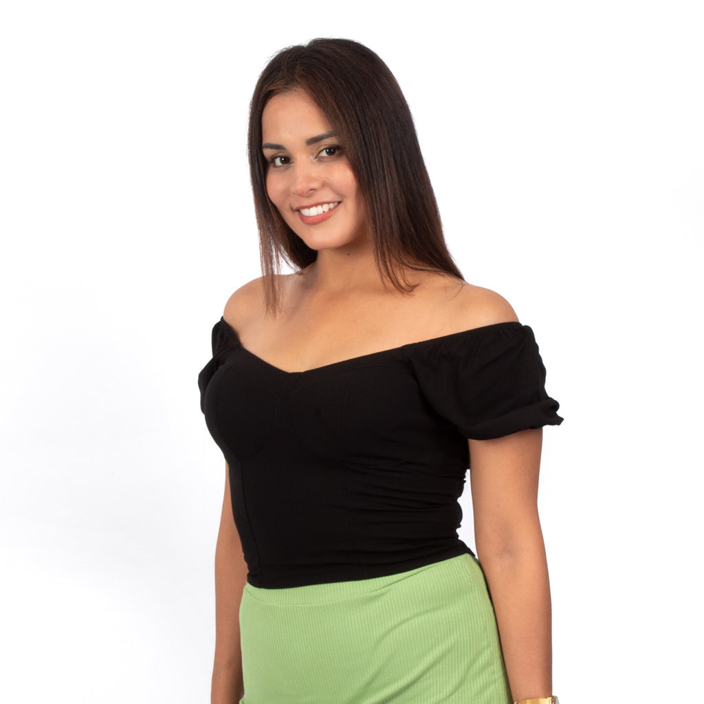 ¡NUEVO! - Blusa Ethiopia Challis Manga Corta Mujer