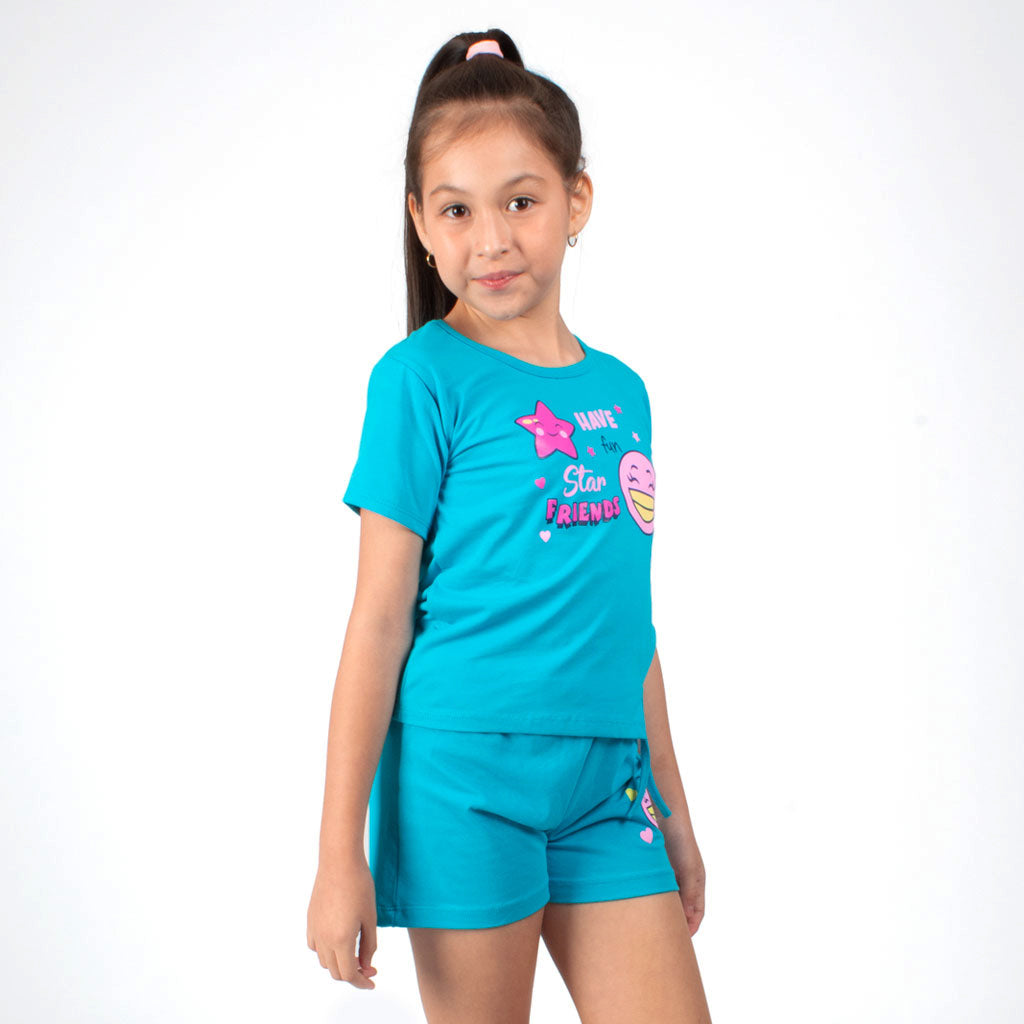 ¡NUEVO! - Conjunto 2 Piezas Jersey Manga Corta Niña