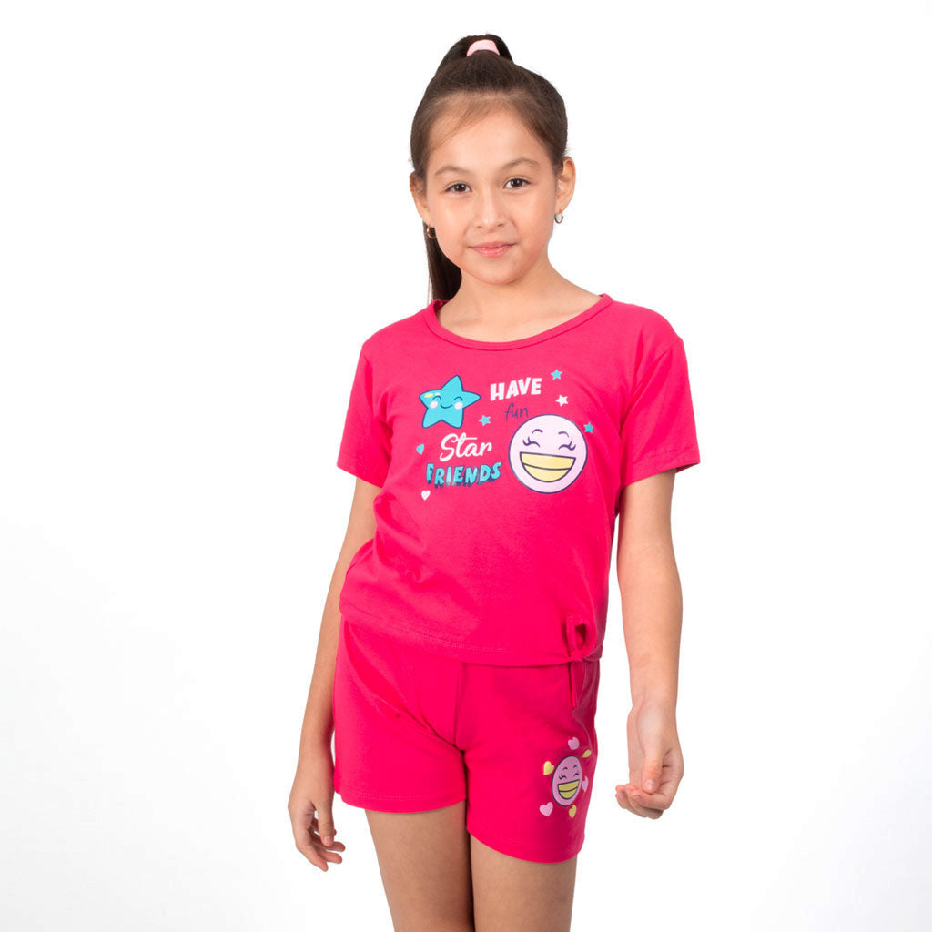 ¡NUEVO! - Conjunto 2 Piezas Jersey Manga Corta Niña