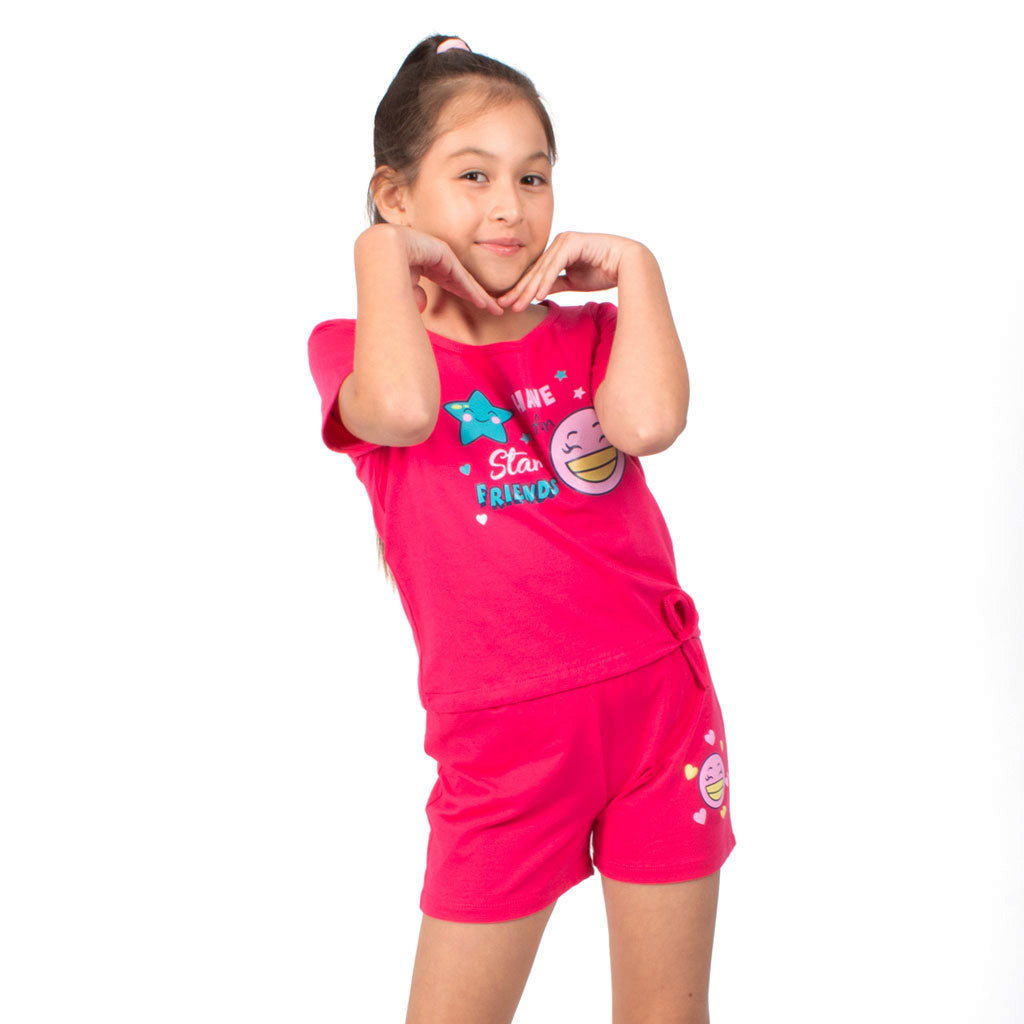 ¡NUEVO! - Conjunto 2 Piezas Jersey Manga Corta Niña