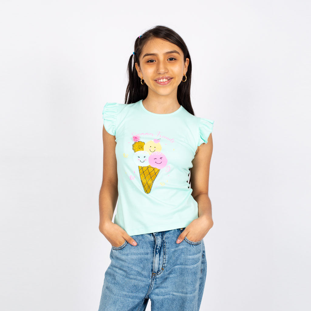 Polo Zaraith Manga Cero Niña