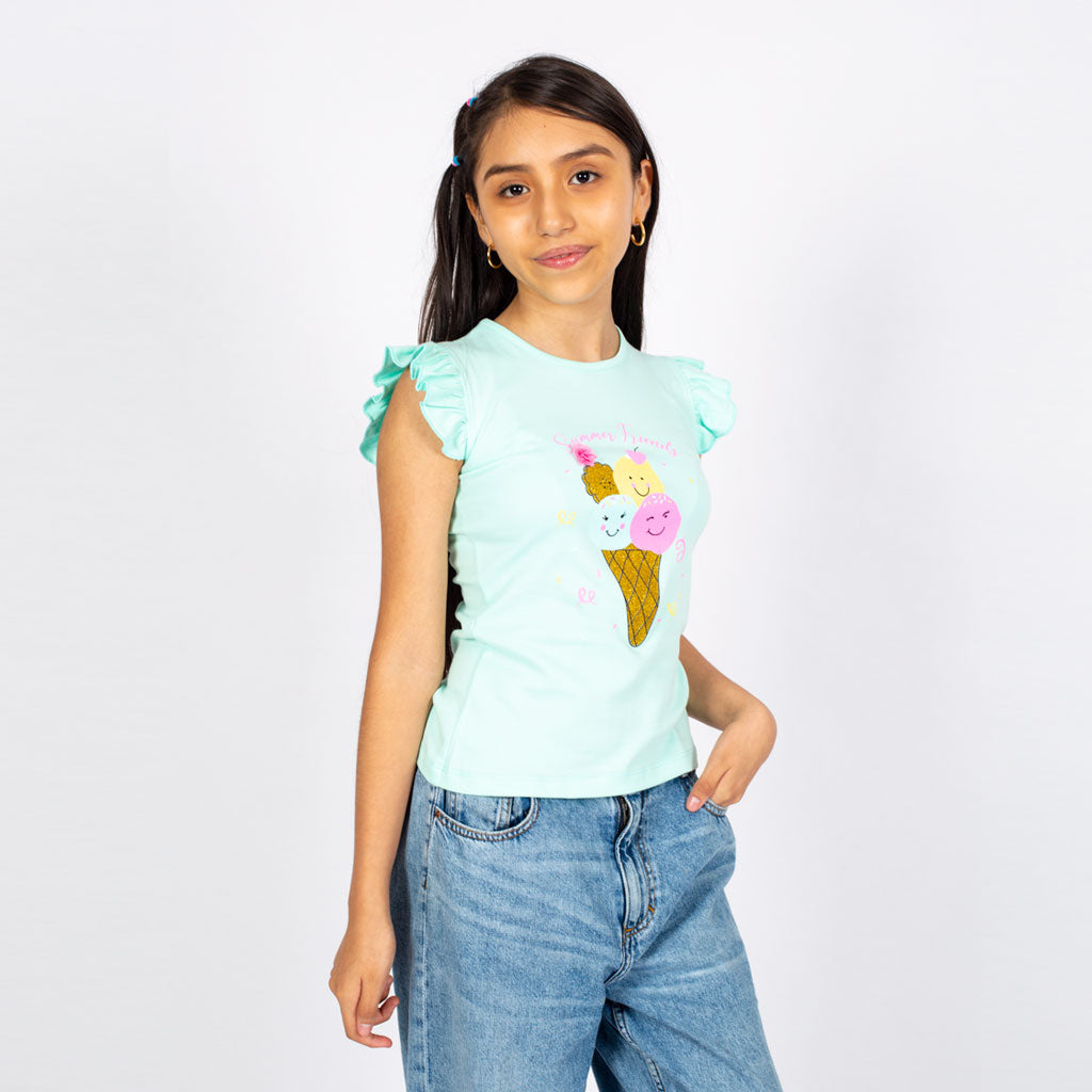 Polo Zaraith Manga Cero Niña