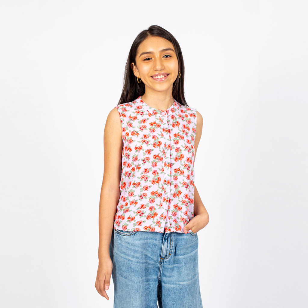 Blusa Essie Challis Manga Cero Niña