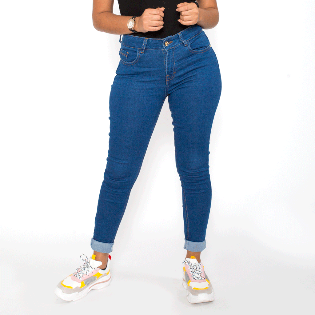 Pantalón Denim Stretch Mujer
