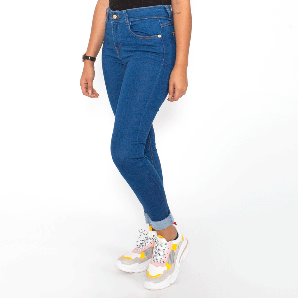 Pantalón Denim Stretch Mujer