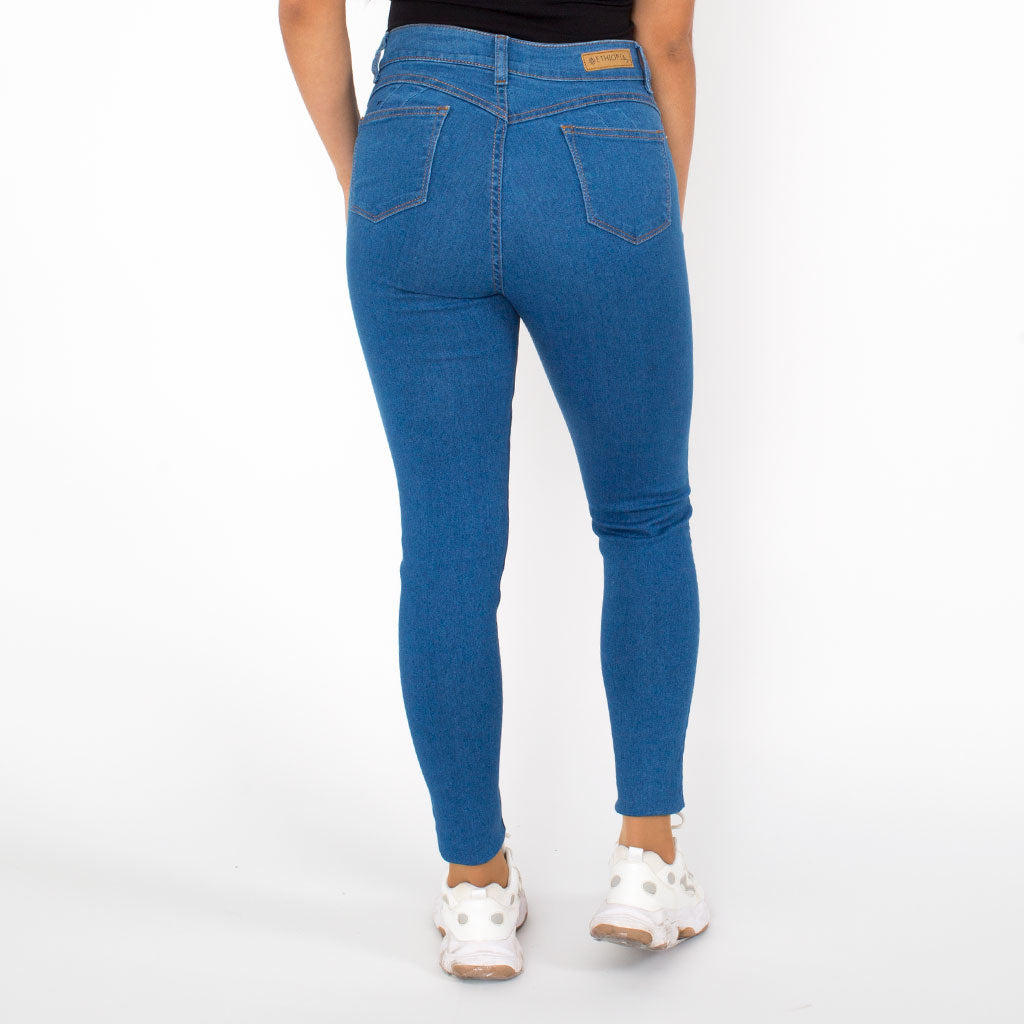Pantalón Denim Stretch Mujer