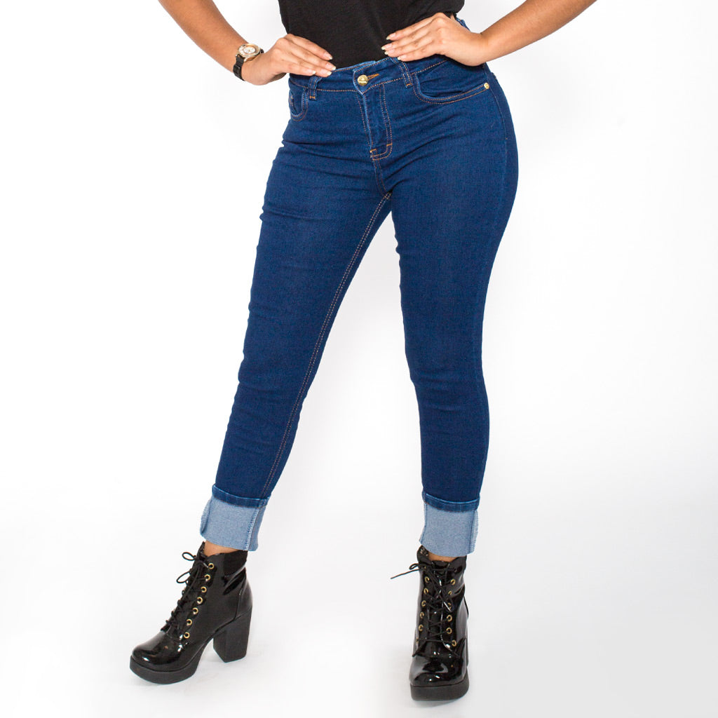 Pantalón Denim Stretch Mujer