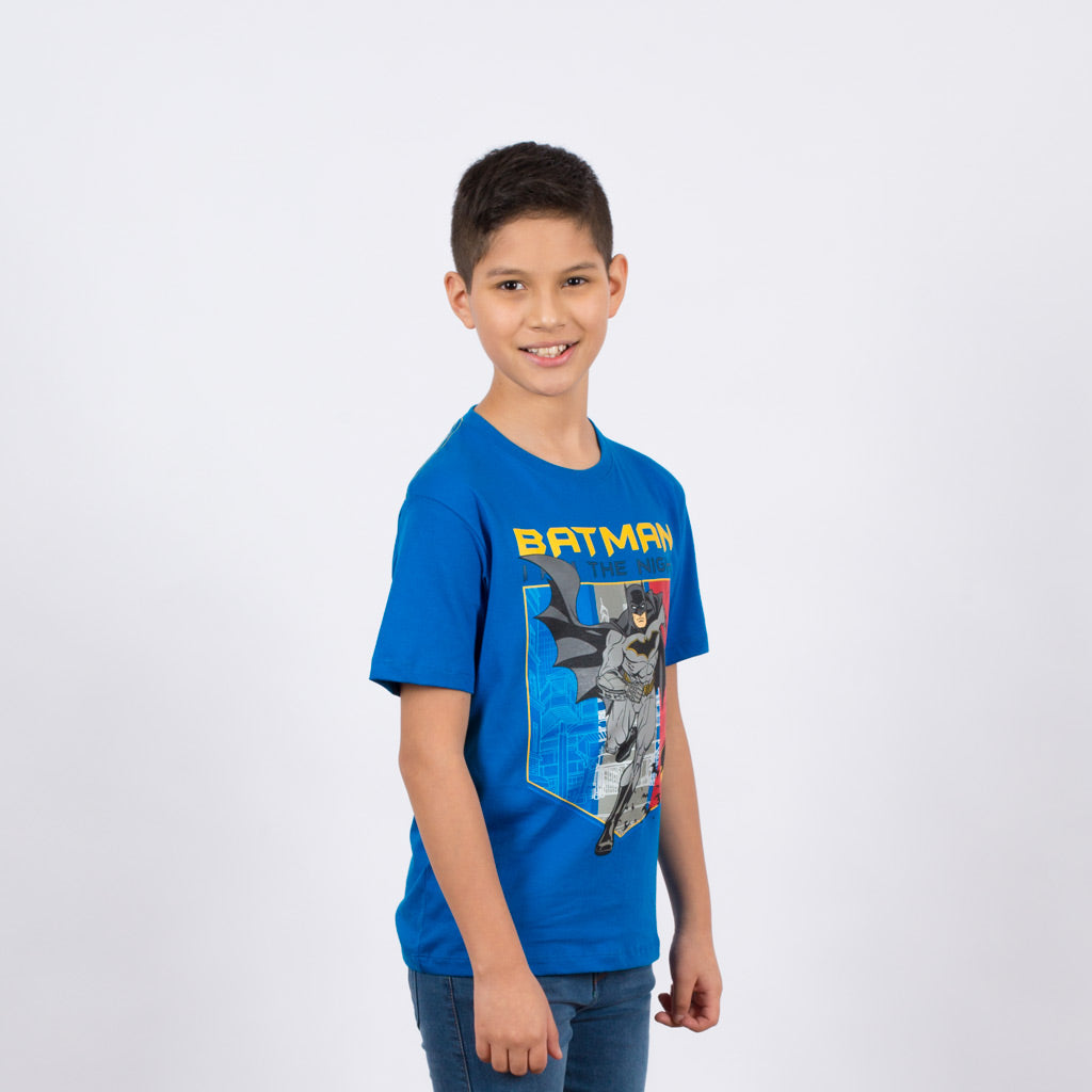Polo Batman Manga Corta Niño - S/9.90