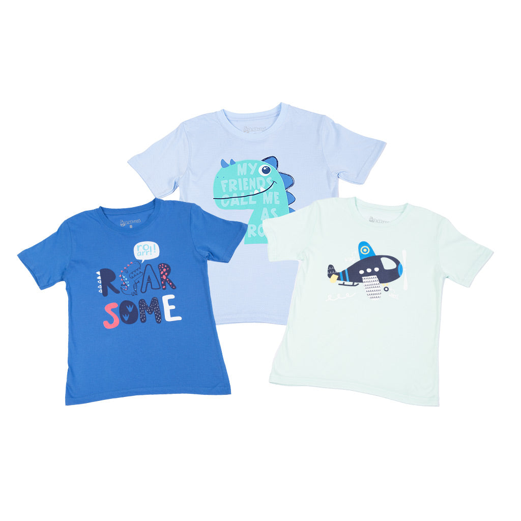 Pack Sorpresa x 3 Polos Manga Corta Niño