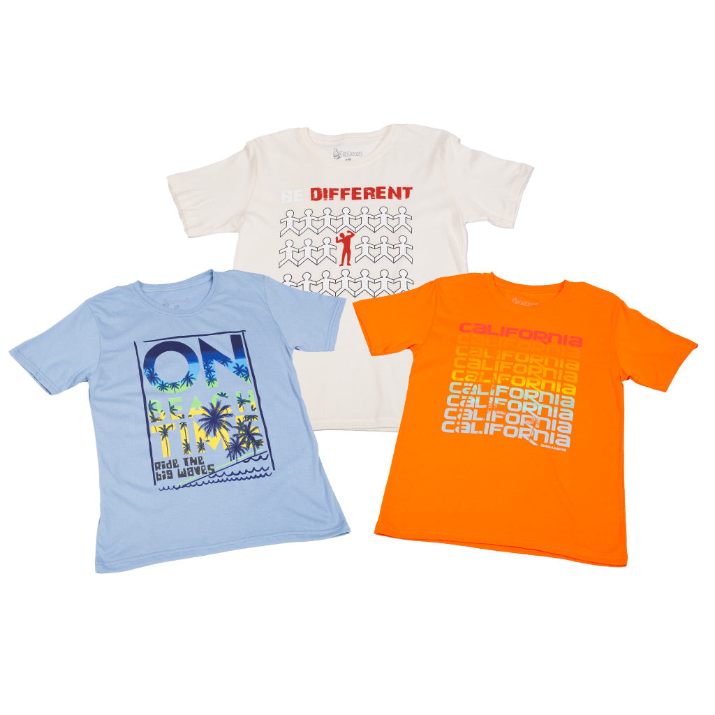 Pack Sorpresa x 3 Polos Manga Corta Niño