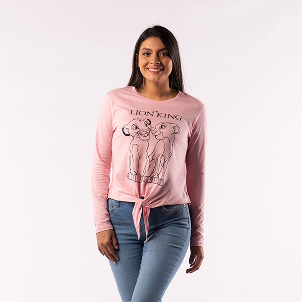 Polo El Rey León Manga Larga Mujer - 2x S/60.00