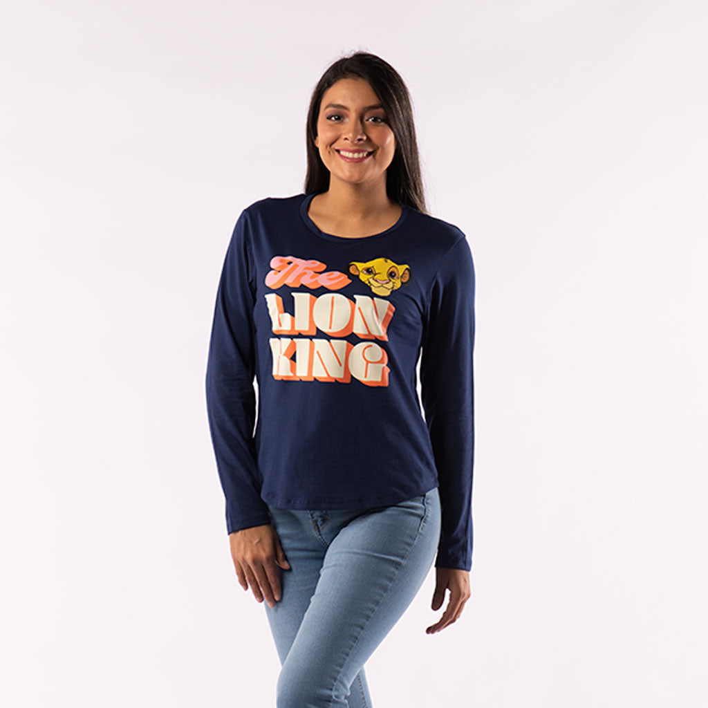 Polo El Rey León Manga Larga Mujer - 2x S/65.00 y 3x S/90.00