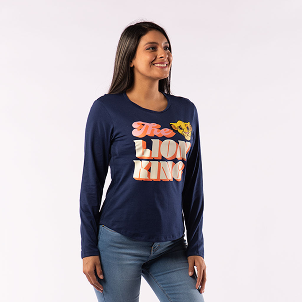 Polo El Rey León Manga Larga Mujer - 2x S/65.00 y 3x S/90.00