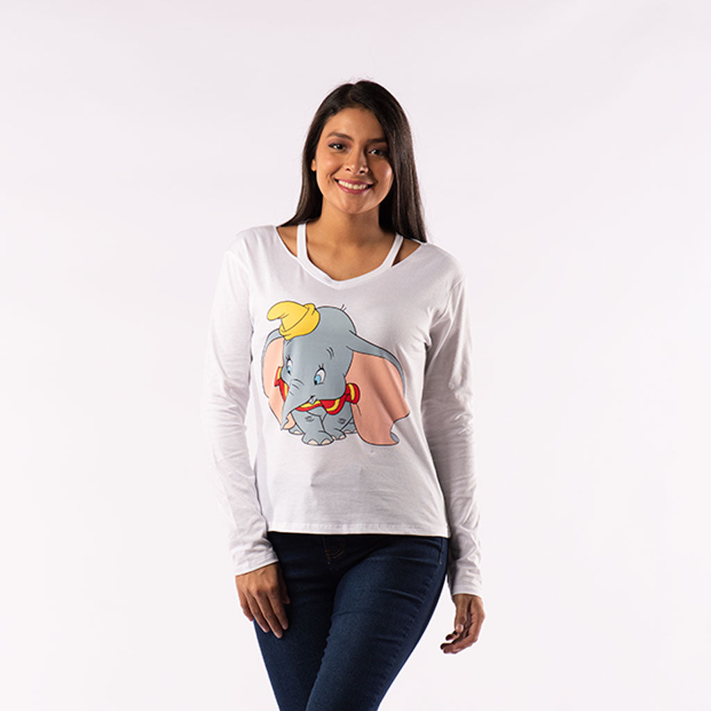Polo Dumbo Manga Larga Mujer - 2x S/65.00 y 3x S/90.00