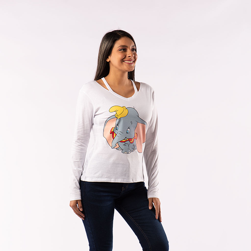 Polo Dumbo Manga Larga Mujer - 2x S/65.00 y 3x S/90.00