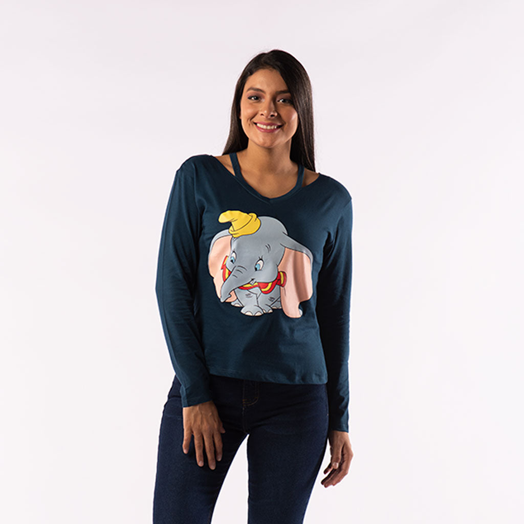 Polo Dumbo Manga Larga Mujer - 2x S/65.00 y 3x S/90.00