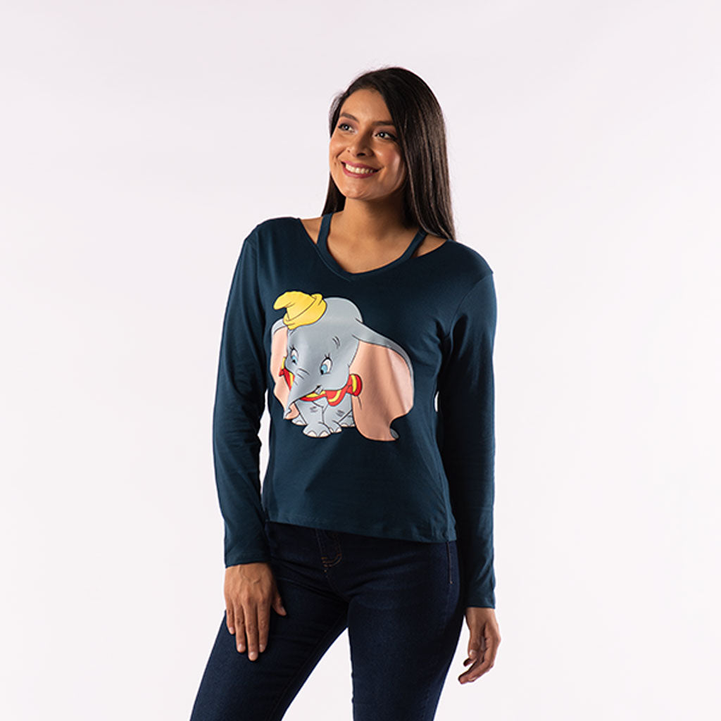 Polo Dumbo Manga Larga Mujer - 2x S/65.00 y 3x S/90.00