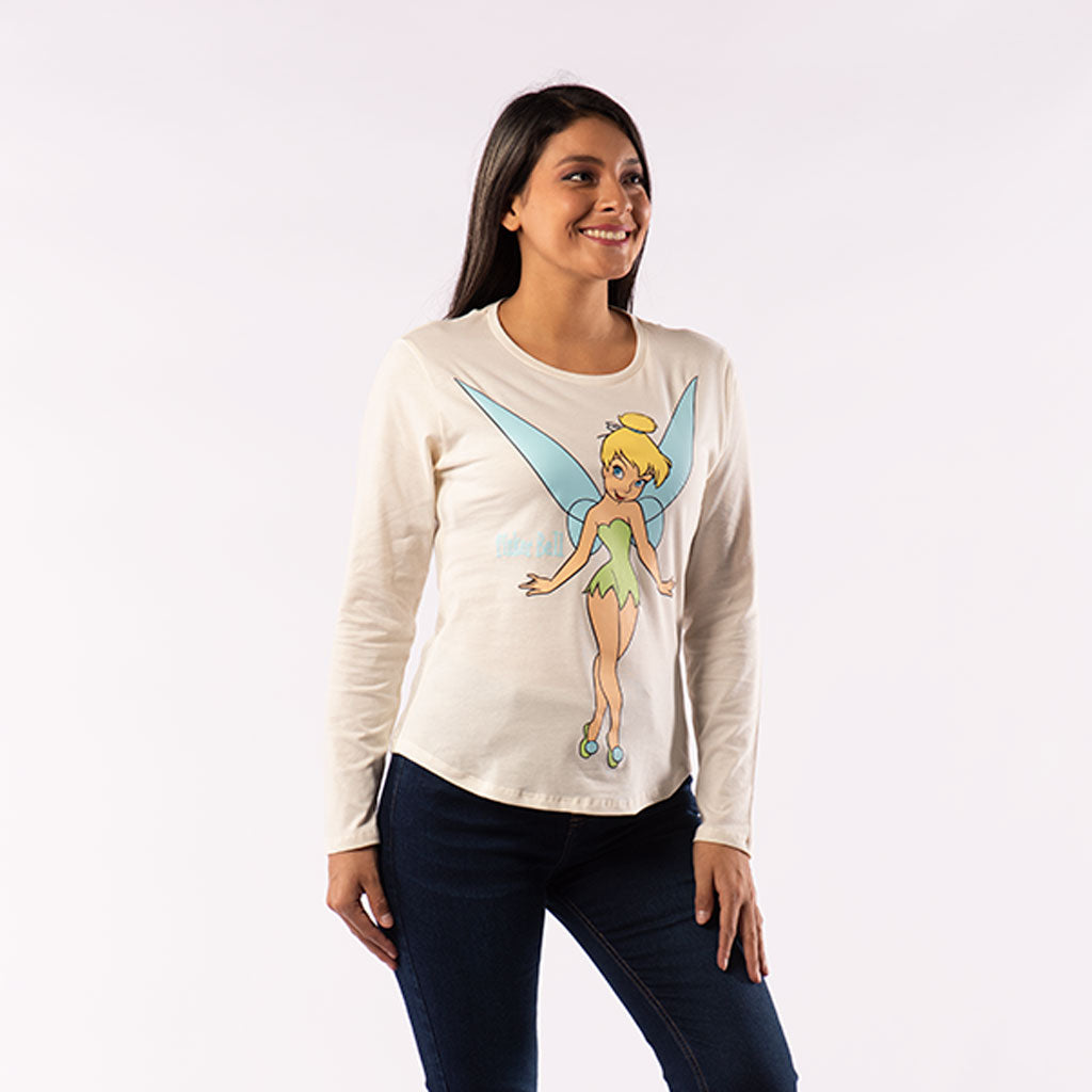 Polo Tinker Bell Manga Larga Mujer