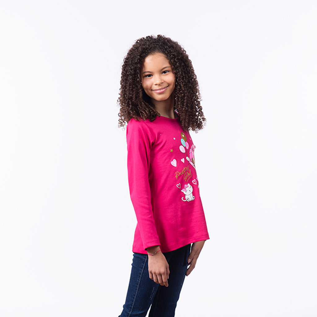 Polo Zaraith Manga Larga Niña